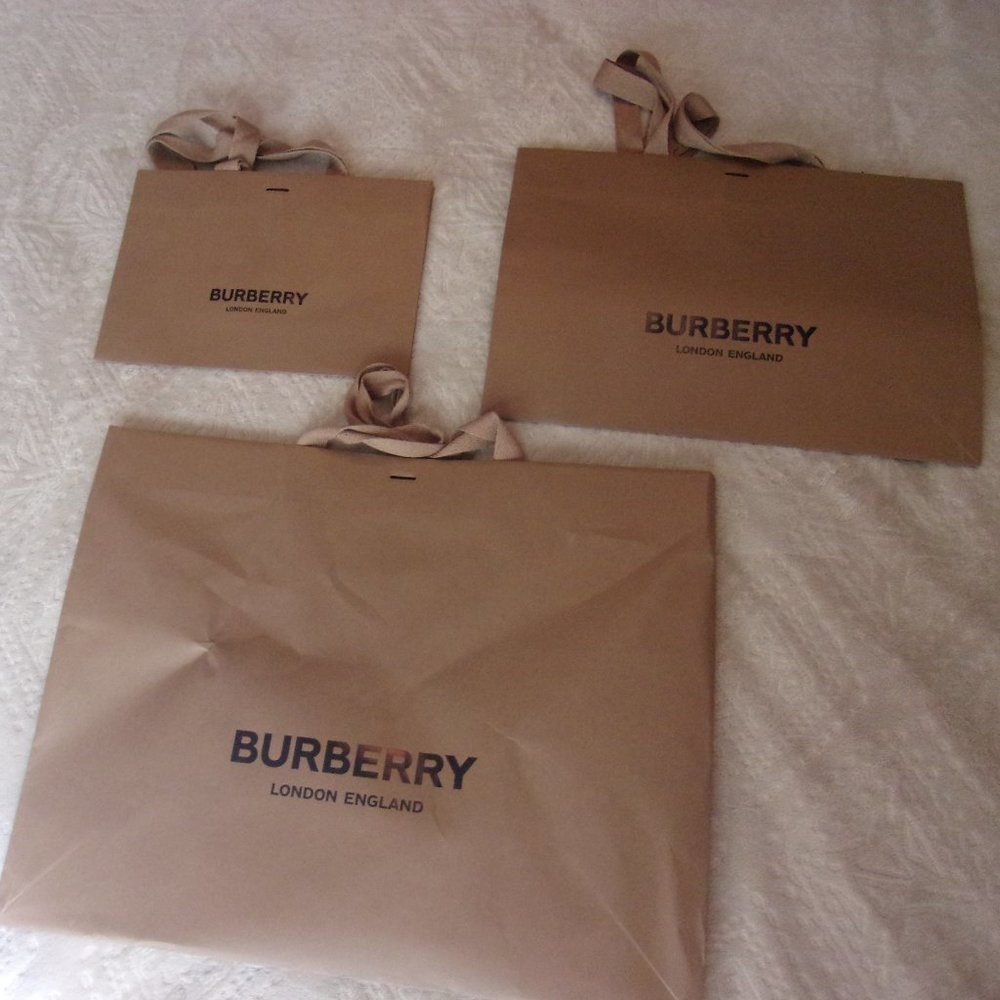 3 Burberry Gift Bags, Different Sizes